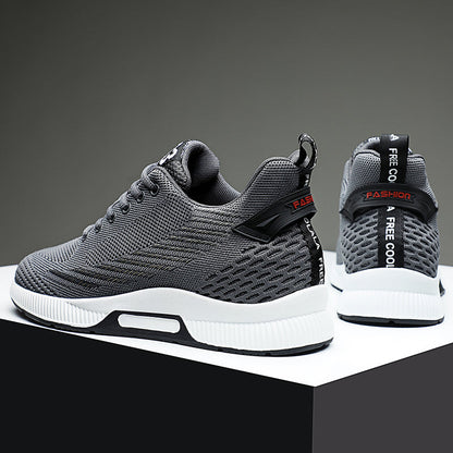 Height-boost comfort sneakers with hidden 6cm lift