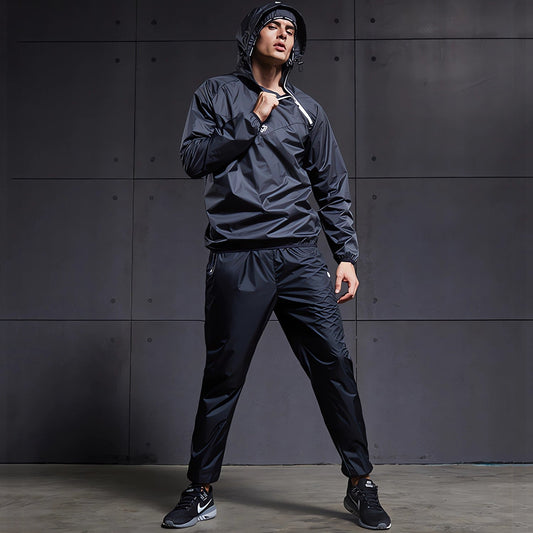 Unisex sauna heat-trapping gym workout suit